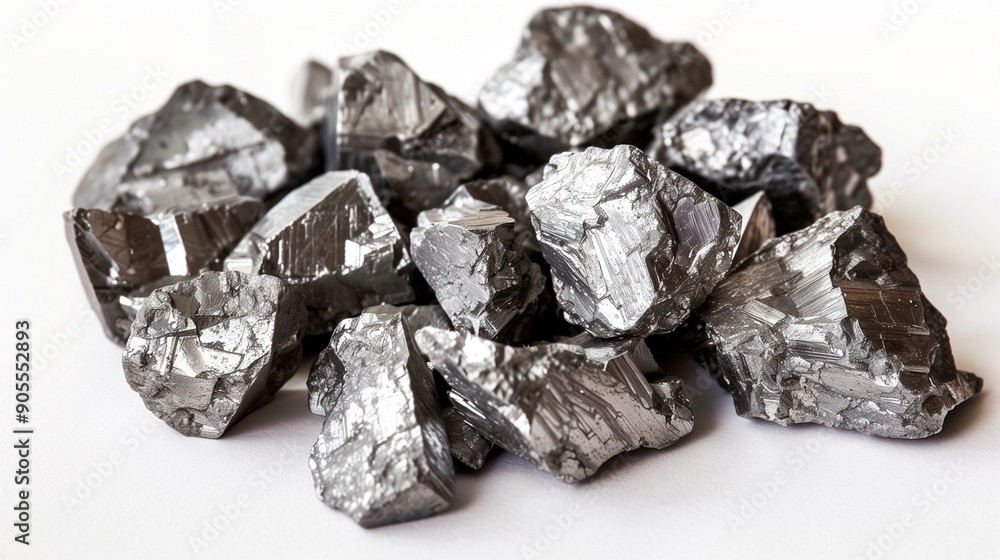 pile of raw nickel ore before processed, isolated on white background pile of raw nickel ore before processed, isolated on white background