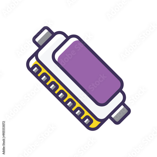 Harmonica vector icon