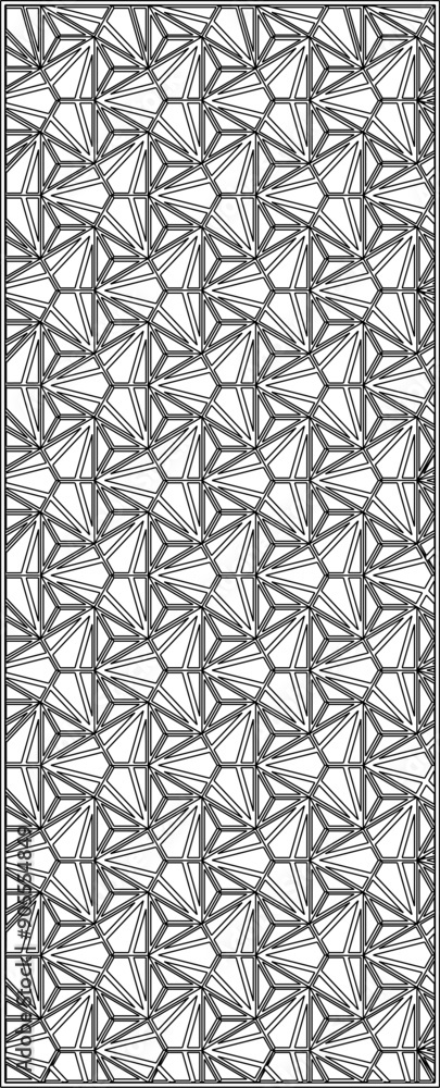 Sketch vector illustration, silhouette drawing, detailed design of interior wardrobe partition, modern abstract background pattern Sketch vector illustration, silhouette drawing, detailed design of interior wardrobe partition, modern abstract background pattern