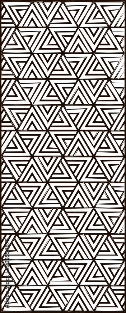Sketch vector illustration, silhouette drawing, detailed design of interior wardrobe partition, modern abstract background pattern Sketch vector illustration, silhouette drawing, detailed design of interior wardrobe partition, modern abstract background pattern