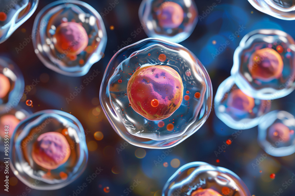 Apoptosis, with damaged or unwanted cells undergoing programmed cell death and being engulfed by neighboring cells or phagocytes, illustrating the importance of cellular suicide in maintaining tissue Apoptosis, with damaged or unwanted cells undergoing programmed cell death and being engulfed by neighboring cells or phagocytes, illustrating the importance of cellular suicide in maintaining tissue