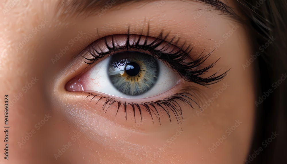 Beautiful female eye close up Beautiful female eye close up