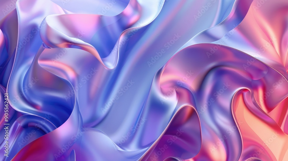 Obraz premium Moving curly shapes on abstract background