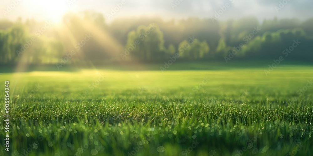 Blurred green field in summer landscape with sunlight. Blurred green field in summer landscape with sunlight.