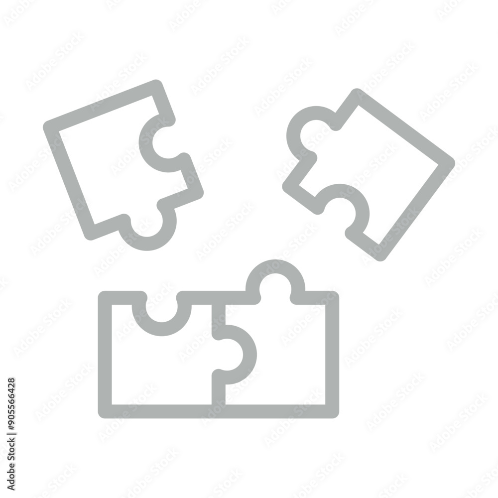 Skill Building Vector Line Grey Icon Design Skill Building Vector Line Grey Icon Design