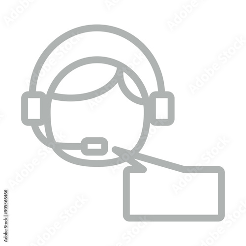 Advice Vector Line Grey Icon Design