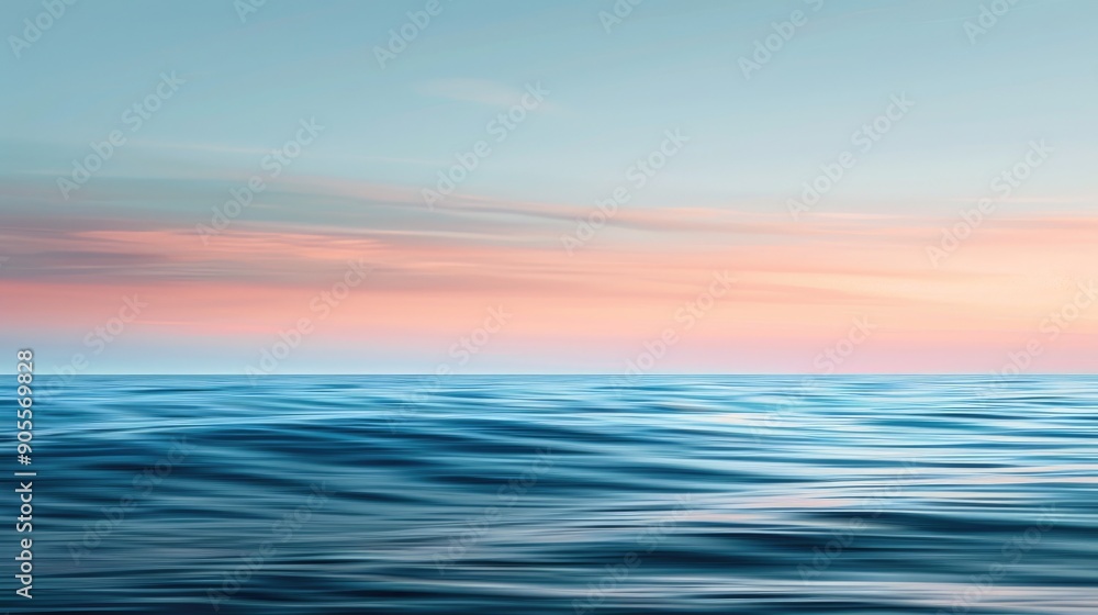 Obraz premium Gradient Seascape with Blurred Motion