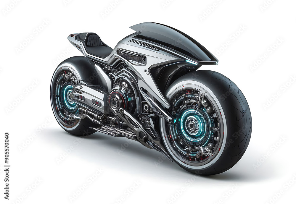 Motorrad aus moderner Zukunft futuristisch technischer Fortschritt cooles Design Ingenieur technische Entwicklung Geschwindigkeit Zweirad weißer Hintergrund Beförderung Rad 3D Rennen Motor Motorrad aus moderner Zukunft futuristisch technischer Fortschritt cooles Design Ingenieur technische Entwicklung Geschwindigkeit Zweirad weißer Hintergrund Beförderung Rad 3D Rennen Motor