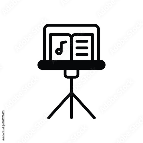 Music stand vector icon