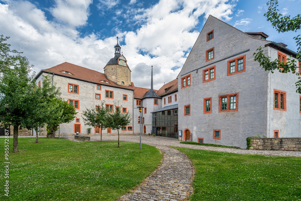 A view of the park and the Dornburg castles A view of the park and the Dornburg castles