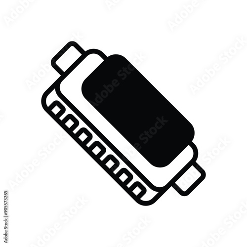 Harmonica vector icon