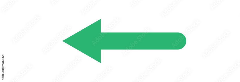 Green Arrow left icon design illustration eps 10 Green Arrow left icon design illustration eps 10