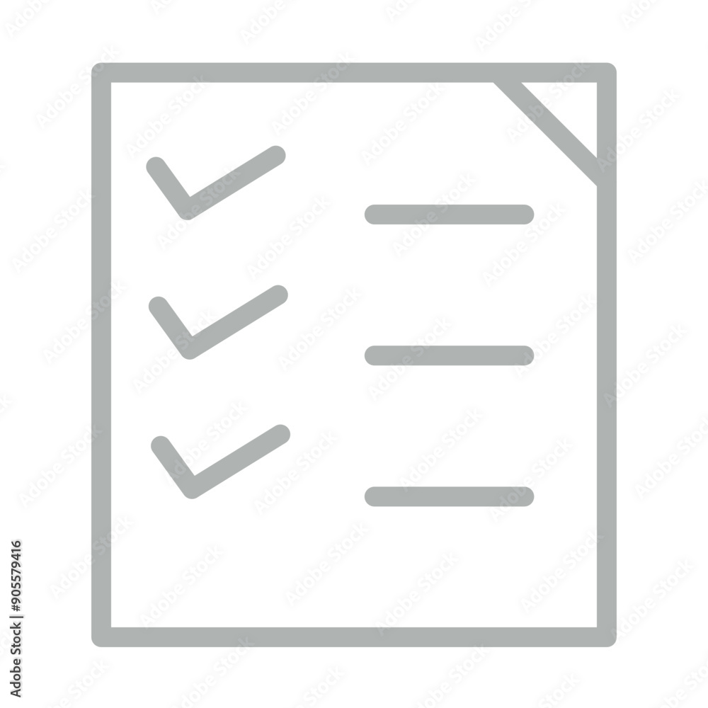 Checkmark (for completed deliveries) Vector Line Grey Icon Design Checkmark (for completed deliveries) Vector Line Grey Icon Design