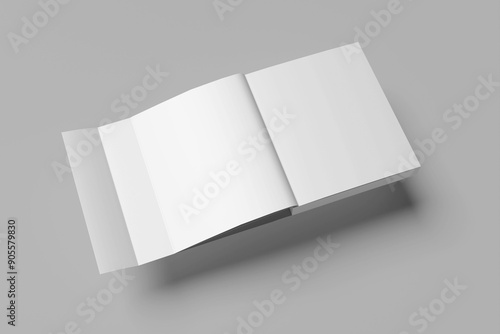 book with flap mockup 