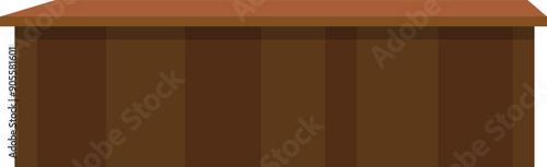cash counter table vector illustration isolated on white background