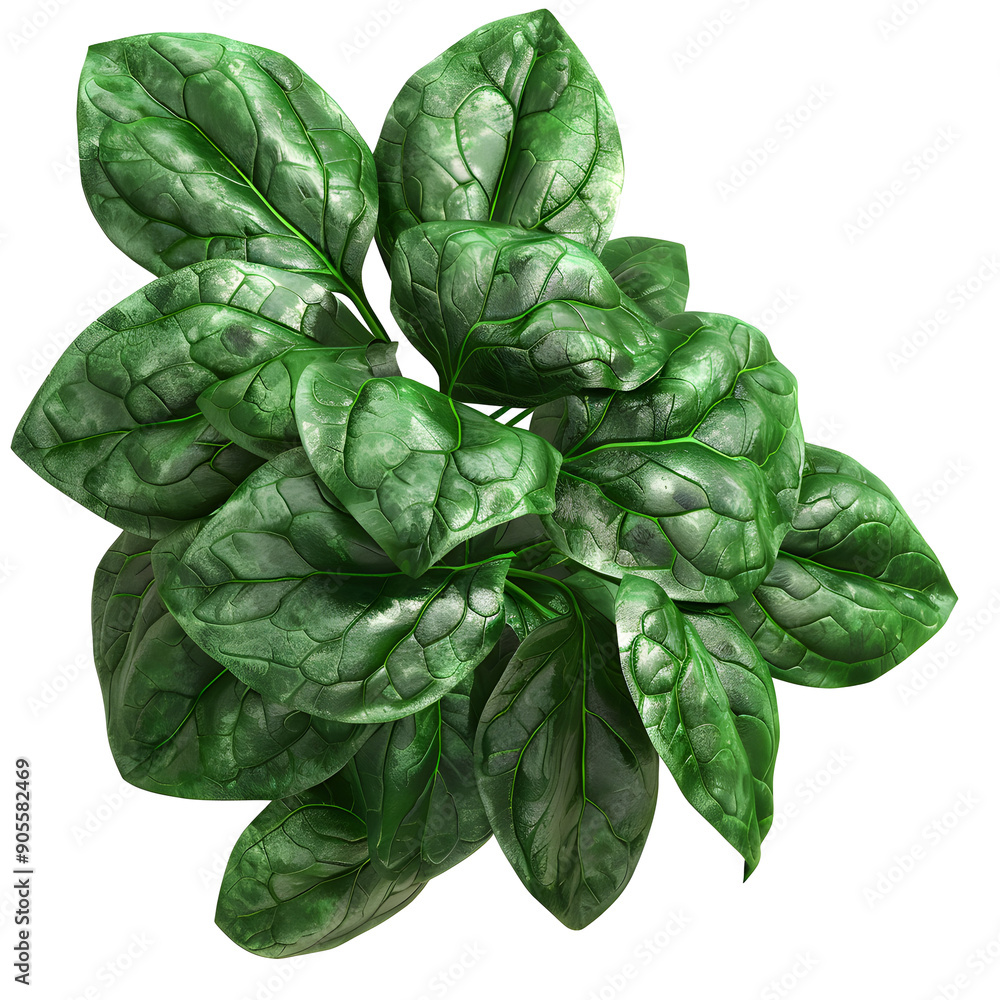 Fototapeta premium Spinach isolated on a transparent background