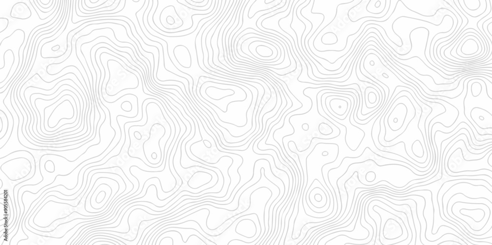 Topography wave line vector grid map. white wave line geography landscape Topo contour map on white background. Geographic mountain relief diagram line wave carve pattern. Topography wave line vector grid map. white wave line geography landscape Topo contour map on white background. Geographic mountain relief diagram line wave carve pattern.