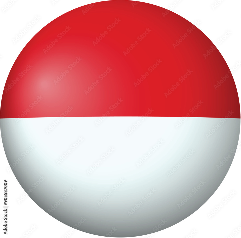 Obraz premium flag ribbon indonesian