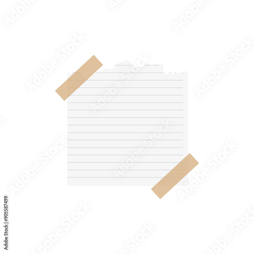 note papper and tape