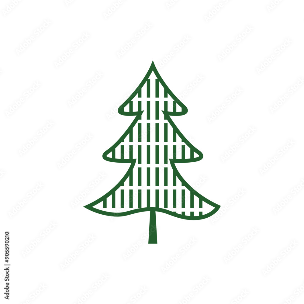 Obraz premium vector christmas tree