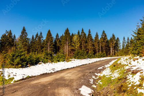 Unterwegs mit dem Fahrrad auf der 1. Werratal-Radweg Etappe von der Werraquelle bei Fehrenbach bis in Werratal bei Wernshausen - Thüringen - Deutschland photo