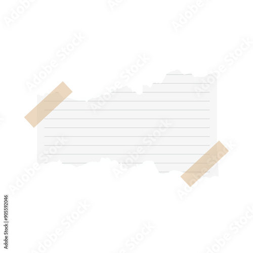 note papper and tape
