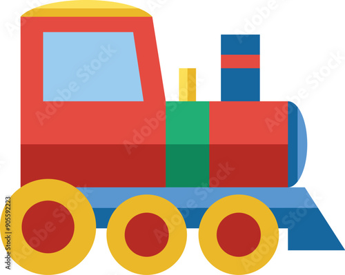 toys train vector