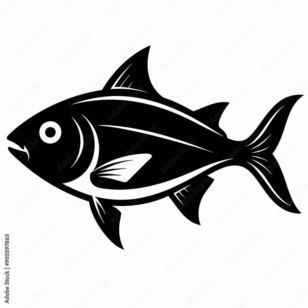 Bluefish Black silhouette Bluefish Black silhouette