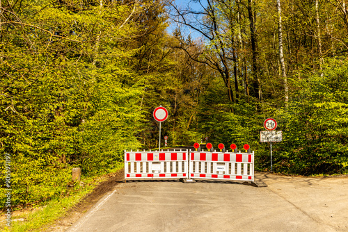 Unterwegs mit dem Fahrrad auf der 1. Werratal-Radweg Etappe von der Werraquelle bei Fehrenbach bis in Werratal bei Wernshausen - Thüringen - Deutschland photo