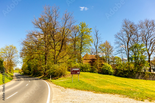 Unterwegs mit dem Fahrrad auf der 1. Werratal-Radweg Etappe von der Werraquelle bei Fehrenbach bis in Werratal bei Wernshausen - Thüringen - Deutschland photo