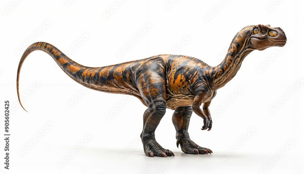 Fototapeta premium Plateosaurus dinosaur isolated on all-white background