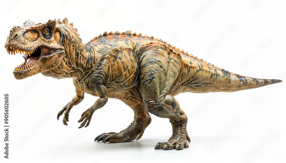 Carnotaurus dinosaur isolated on all-white background Carnotaurus dinosaur isolated on all-white background