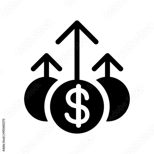 Profit icon vector illustration graphic design