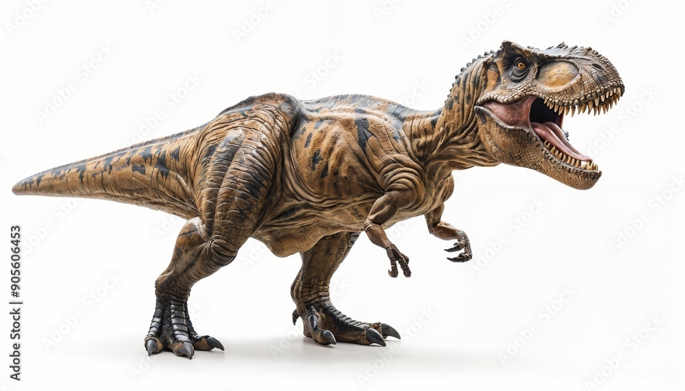 Obraz premium Tyrannosaurus Rex dinosaur isolated on all-white background