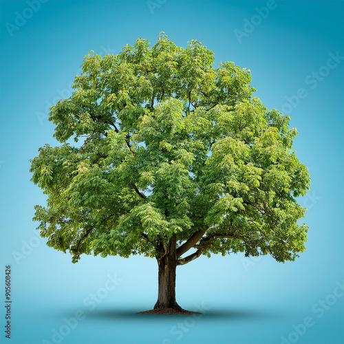 noyer, arbre, isolé, nature, vert, blanc, plante, branchages, feuille, chène, été, forêt, environnement, grand, célibataire, bois, coffre, congé, naturel, feuillage, gazon, grand, ciel, printemps, arb photo