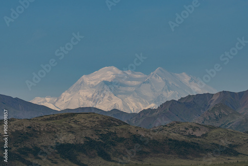 Denali / Mount McKinley is the highest mountain peak in North America, Located in the Alaska Range in the interior of the U.S. state of Alaska, Denali National Park and Preserve