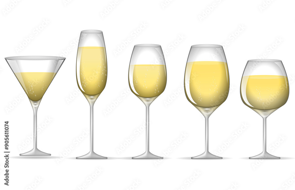 wine glass realistic isolated on white background 3D illustration, wine glass realistic isolated on white background 3D illustration,