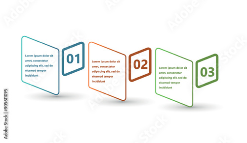 Modern and creative infographics made in the form of a vector template. Bright colors and abstract design elements are used. For use in presentations, web design and reports. Simple and clear.