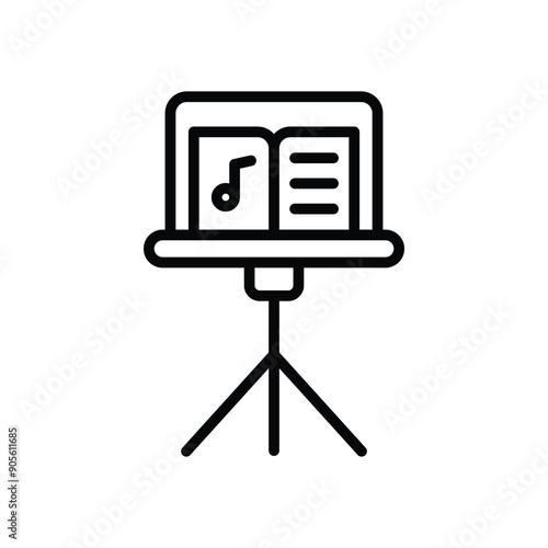 Music stand vector icon