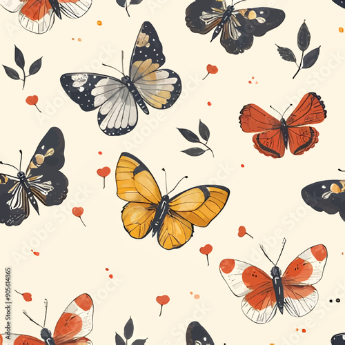 Colorful Butterfly Pattern