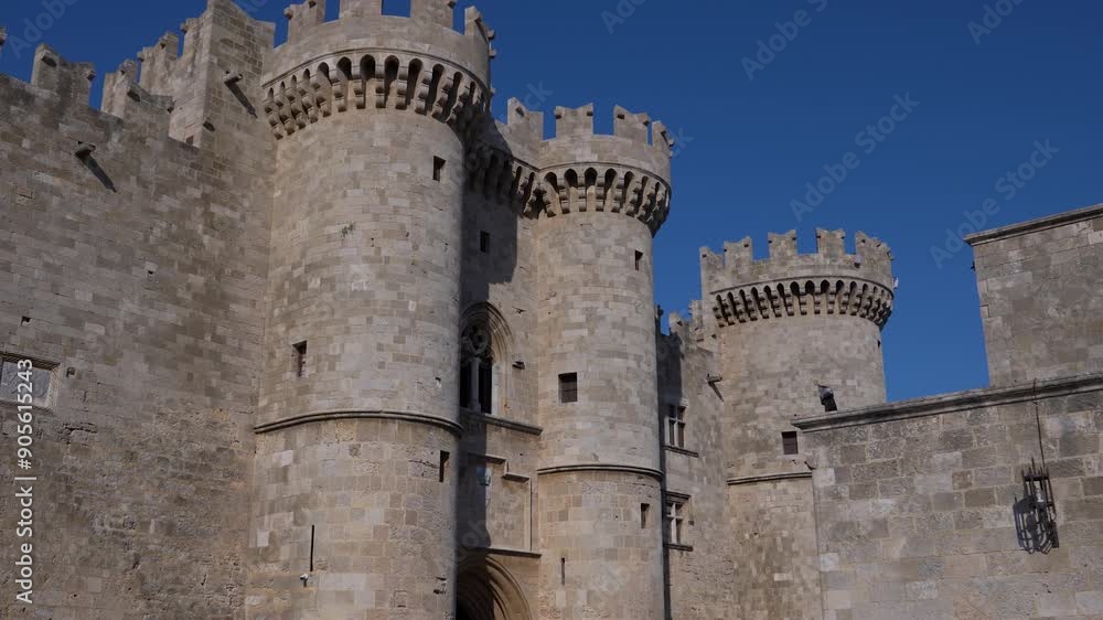 Nice close-up view of a medieval castle Nice close-up view of a medieval castle