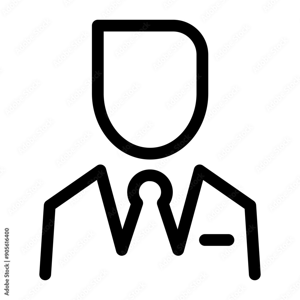 Businessman icon in thin line style vector illustration graphic design Businessman icon in thin line style vector illustration graphic design