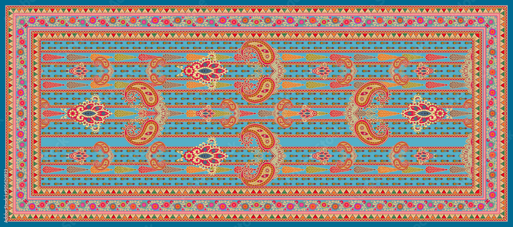 Pakistani Dupatta for digital print.Digital Dupatta design. Pakistani Dupatta for digital print.Digital Dupatta design.