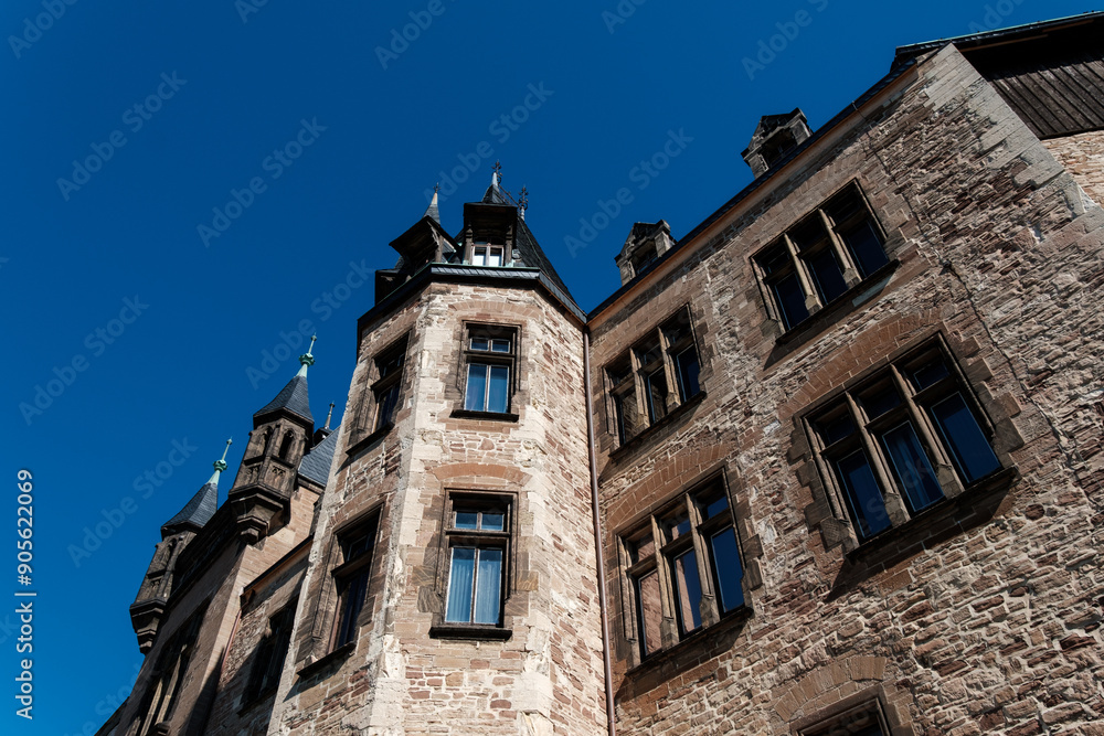 Wernigerode Castle , Germany. Wernigerode Castle in the Harz mountains, Germany