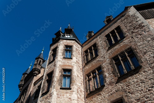 Obraz na płótnie Wernigerode Castle , Germany. Wernigerode Castle in the Harz mountains, Germany w salonie