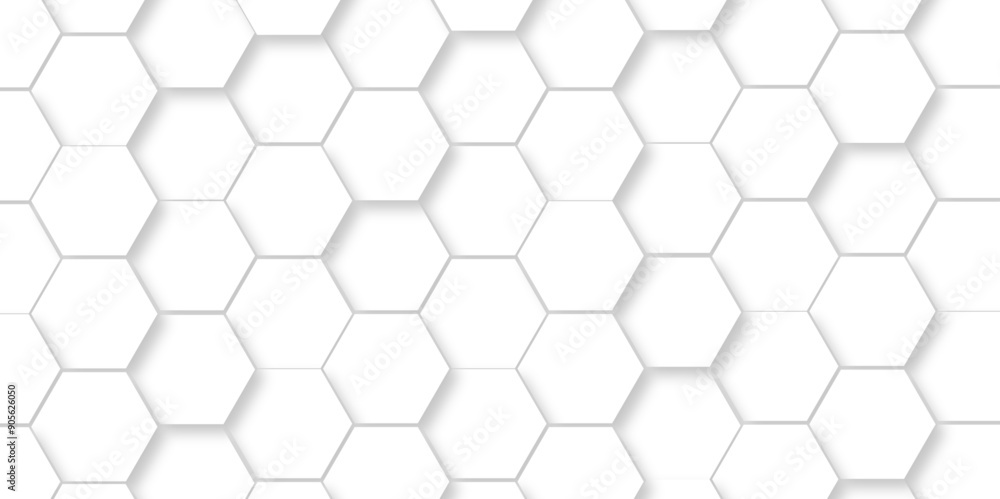 Abstract hexagonal futuristic geometric backdrop White 3d embossed creative hexagon, honeycomb white hexagon concept design abstract technology vector background, or wallpaper. Abstract hexagonal futuristic geometric backdrop White 3d embossed creative hexagon, honeycomb white hexagon concept design abstract technology vector background, or wallpaper.