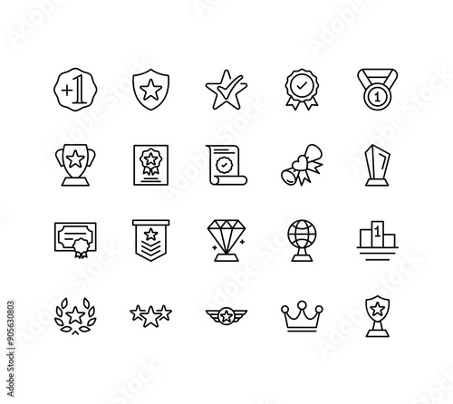 Awwards and Rewards Premium Icon Pack