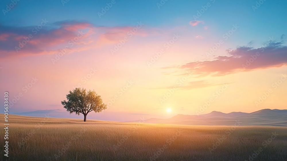 An artistic landscape photo with unique lighting setup and digital enhancements. An artistic landscape photo with unique lighting setup and digital enhancements.