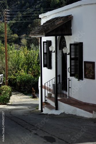 English village on the island of Cyprus. Karman.  photo