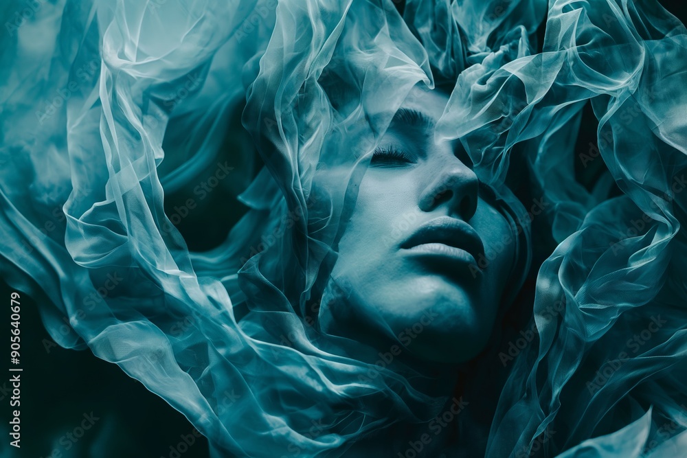 Abstract wispy, smoky waves surround a rectangle in the center, creating a mysterious and enigmatic visual effect. Abstract wispy, smoky waves surround a rectangle in the center, creating a mysterious and enigmatic visual effect.